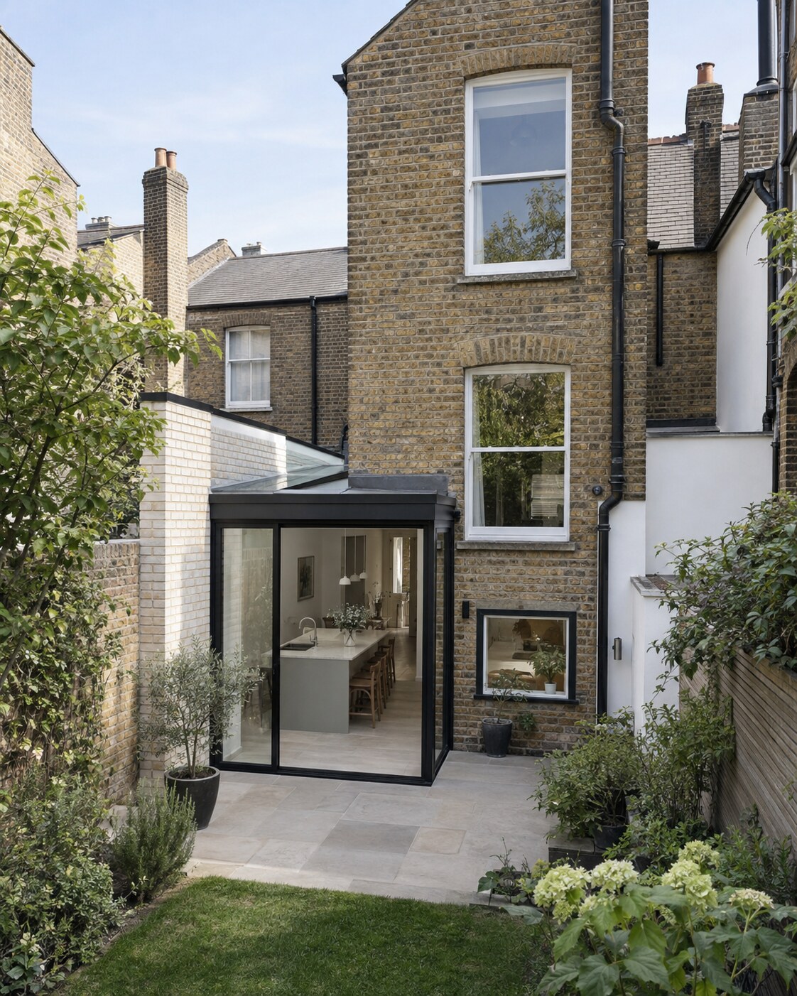 Glazed side-return extension to a Victorian terraced house